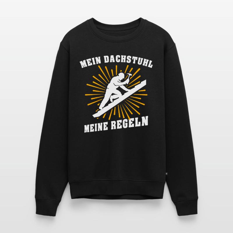 Dachdecker Dachdecken Dach Decken Männer Premium Bio Pullover