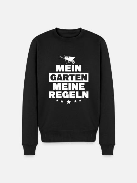 Schrebergarten Gartenbau Gärtner - Männer Premium Bio Pullover - Schwarz