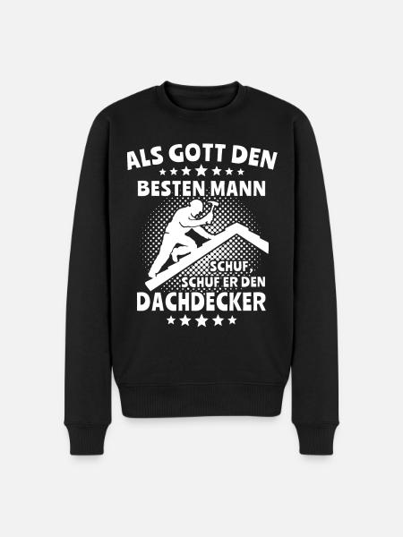 Dachdecker Dachdecken - Männer Premium Bio Pullover - Schwarz