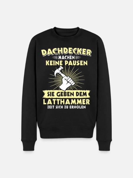 Dachdecker Dächer Decken Dachdecken - Männer Premium Bio Pullover - Schwarz