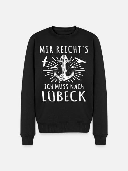 Lübeck - Männer Premium Bio Pullover - Schwarz