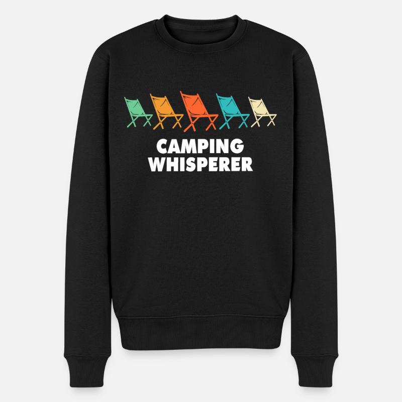 Camping Campingplatz Campen - Pull Premium bio Homme - noir
