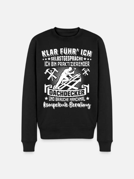 Dachdecker Dachdecken - Männer Premium Bio Pullover - Schwarz