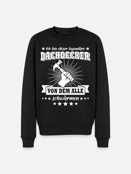 Dachdecker Dachdecken - Männer Premium Bio Pullover - Schwarz