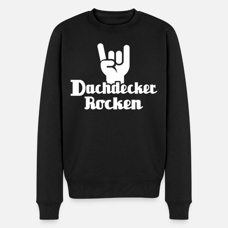 Dachdecker Dachspengler Dachklempner - Männer Premium Bio Pullover - Schwarz