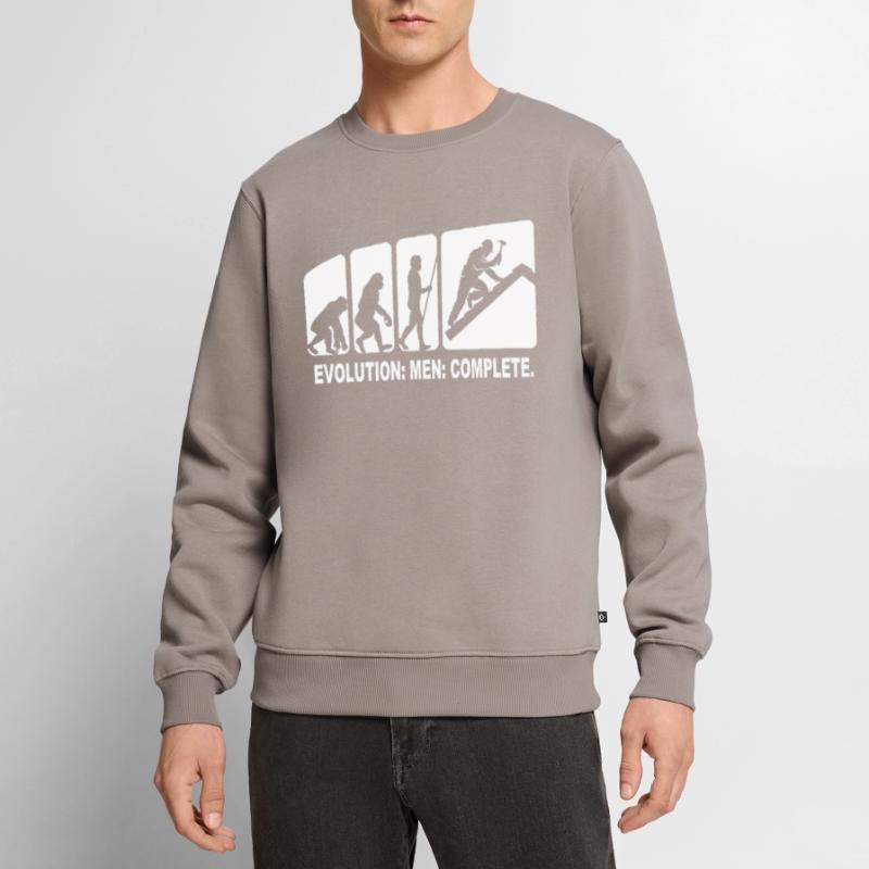 Dachdecker Evolution Dachdecken Männer Premium Bio Pullover
