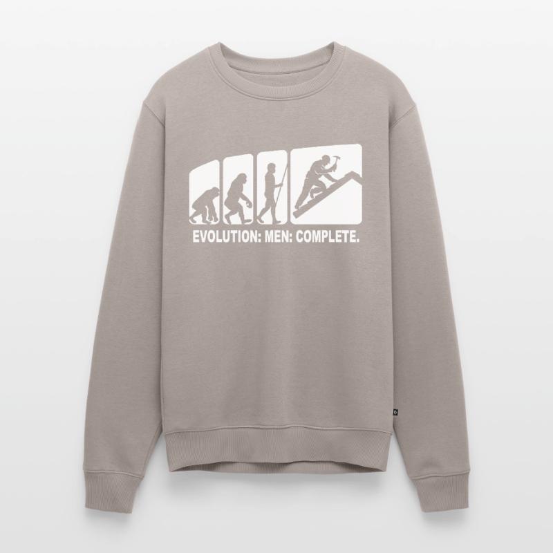 Dachdecker Evolution Dachdecken Männer Premium Bio Pullover