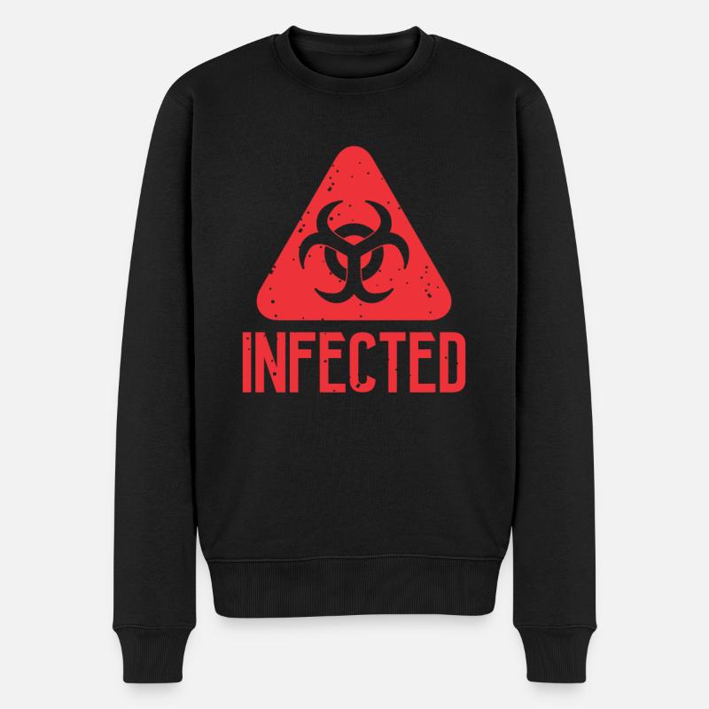 Infecte le symbole de risque biologique Zombie Apocalypse - Pull Premium bio Homme - noir
