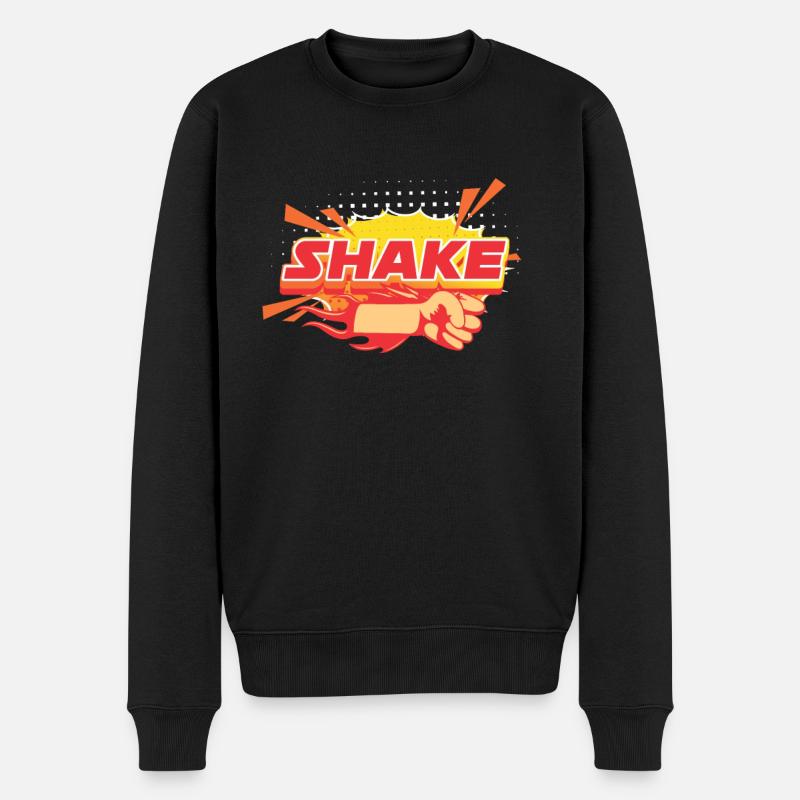 Shake And Bake - Männer Premium Bio Pullover - Schwarz