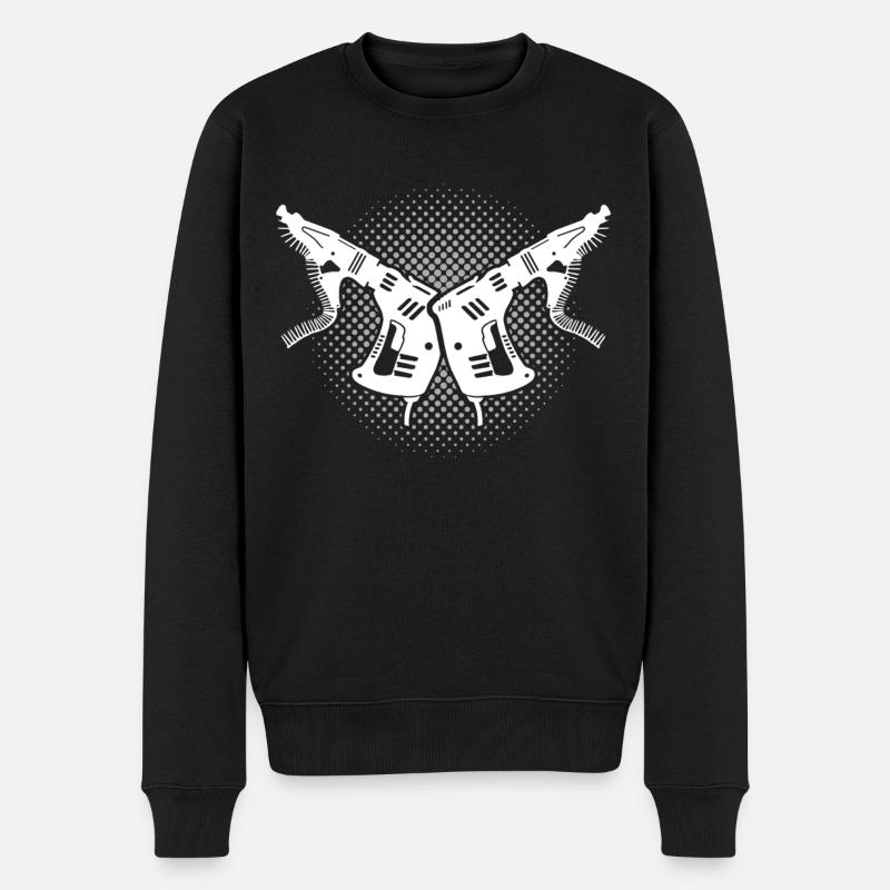 Cloison sèche - Pull Premium bio Homme - noir