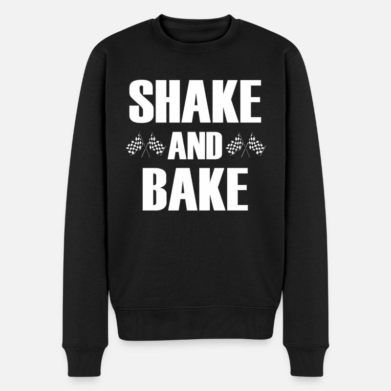 Shake and Bake Rennen - Männer Premium Bio Pullover - Schwarz