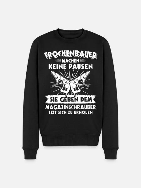 Trockenbaumonteur Trockenbauer - Männer Premium Bio Pullover - Schwarz