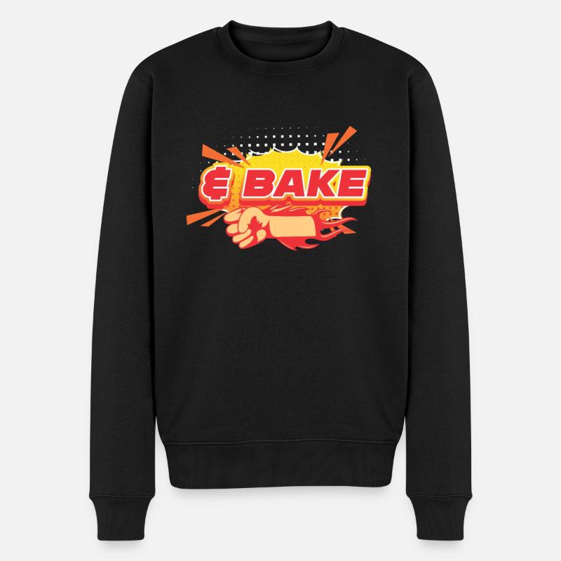 Agiter et cuire au four - Pull Premium bio Homme - noir