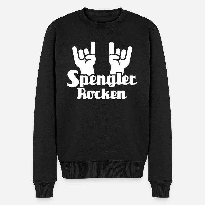 Spengler Sprüche Bauspengler - Männer Premium Bio Pullover - Schwarz