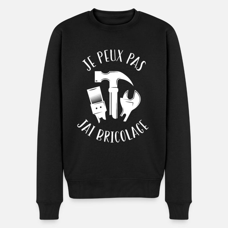 J'Peux Pas J'ai Bricolage - Pull Premium bio Homme - noir