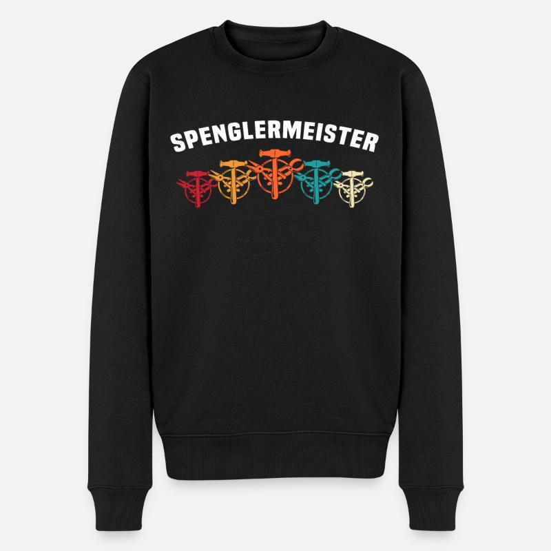 Spengler Bauspengler Spengeln - Männer Premium Bio Pullover - Schwarz