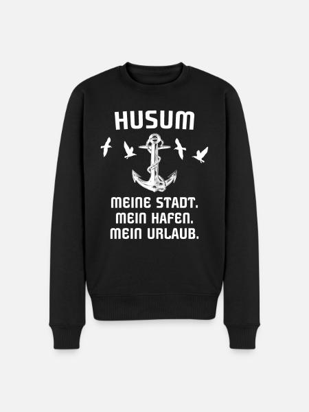 Husum - Männer Premium Bio Pullover - Schwarz