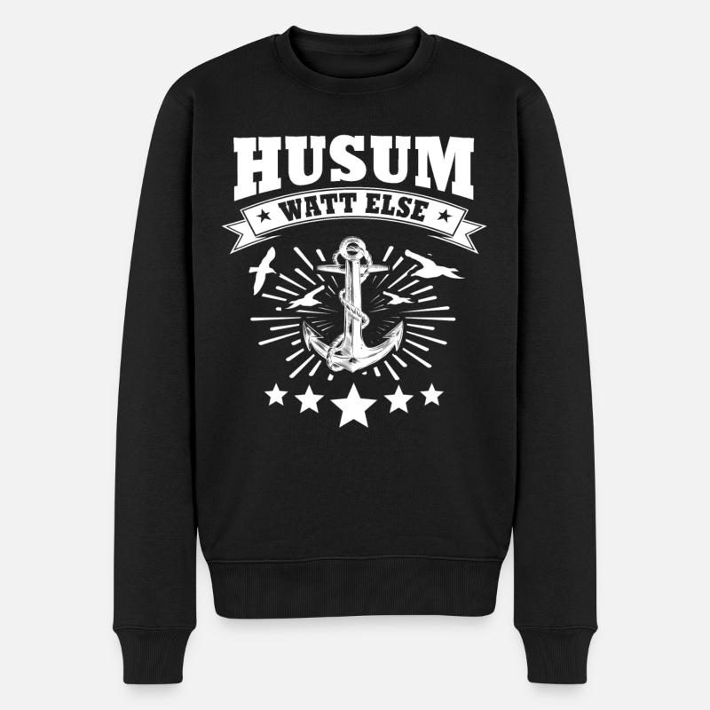Husum - Pull Premium bio Homme - noir