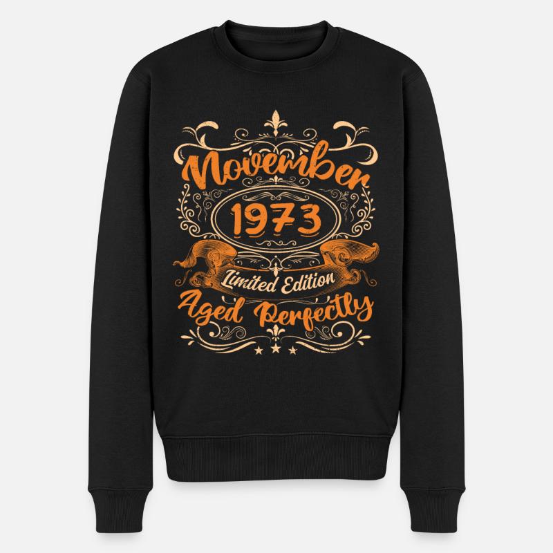 November 1973 Limited Edition - Pull Premium bio Homme - noir
