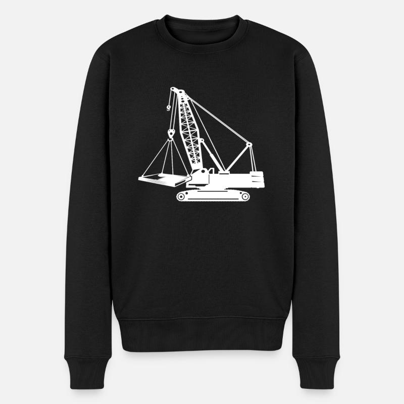 Kranfører Kran kranfører - Økologisk premium-sweatshirt til mænd - sort