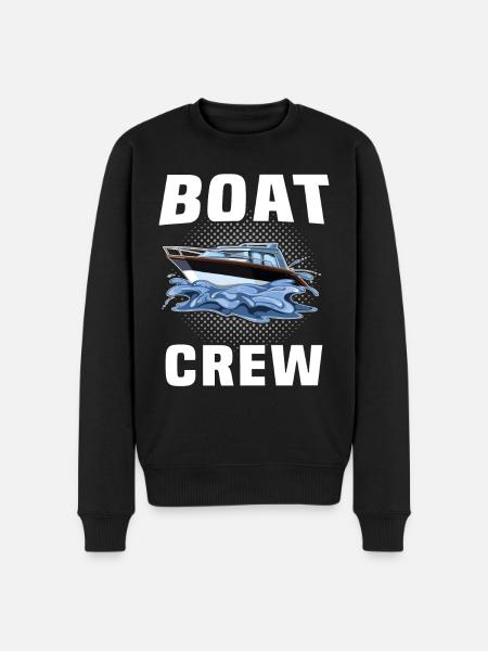 Captain Boat Crew - Men's Premium Organic Jumper - black