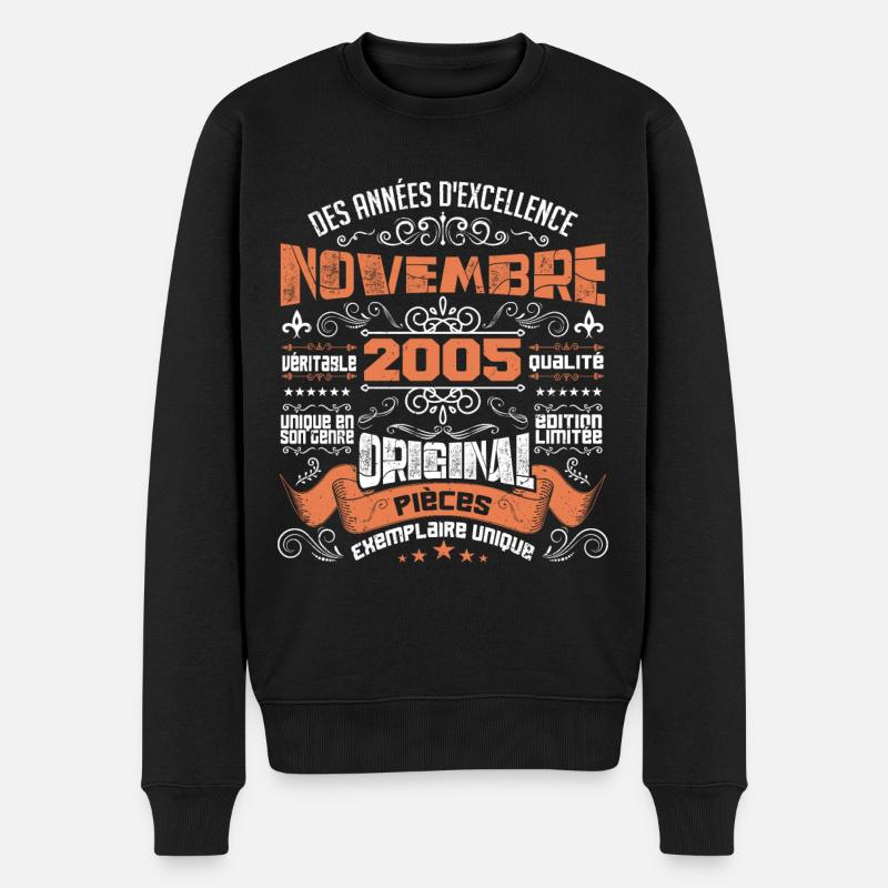 Novembre 2005 - Pull Premium bio Homme - noir