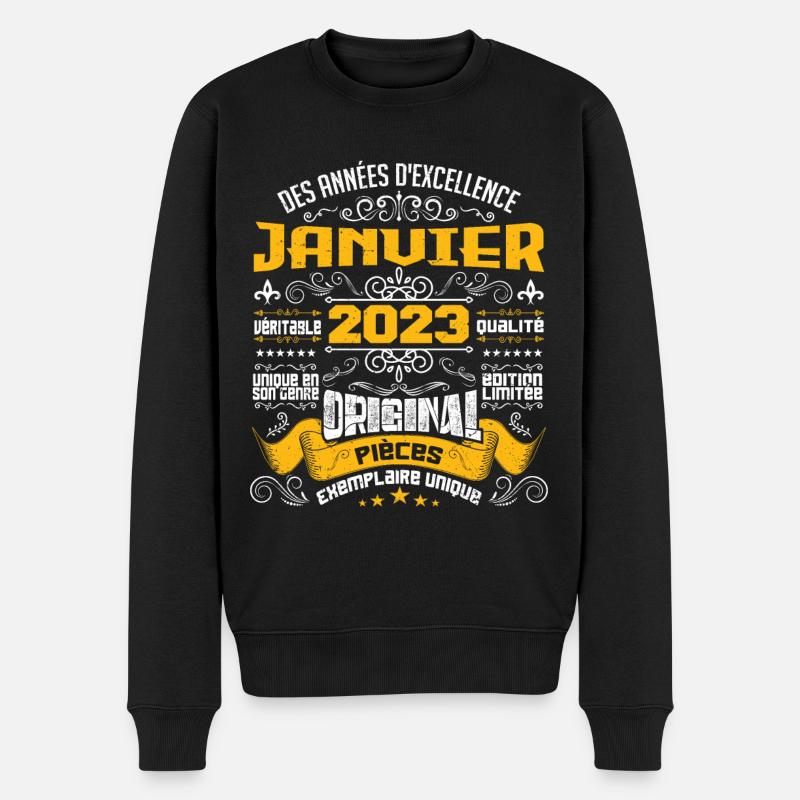 JANVIER 2023 | ORIGINAL PIÈCES - Pull Premium bio Homme - noir