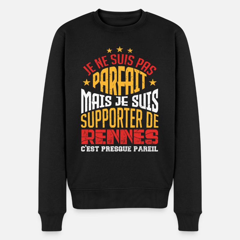Cadeau Supporter de Rennes Foot - Pull Premium bio Homme - noir