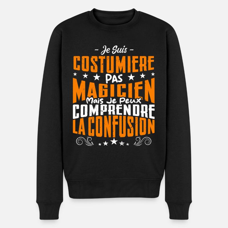 Je Suis Costumier Pas Magicien - Pull Premium bio Homme - noir
