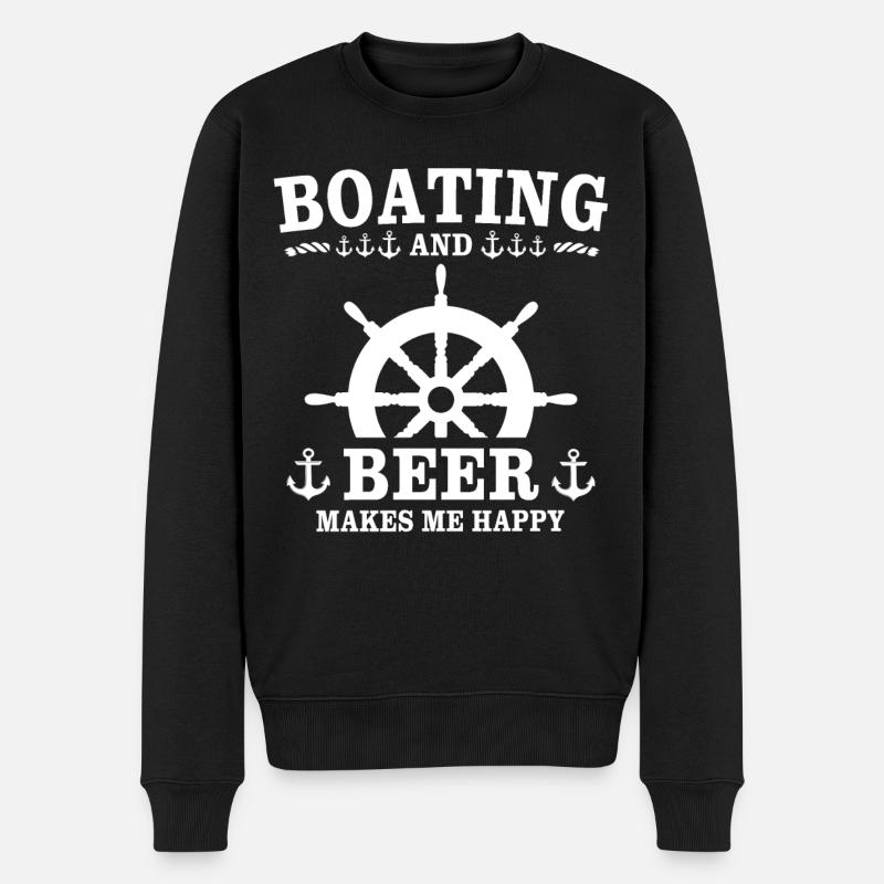 Capitaine Beer - Pull Premium bio Homme - noir