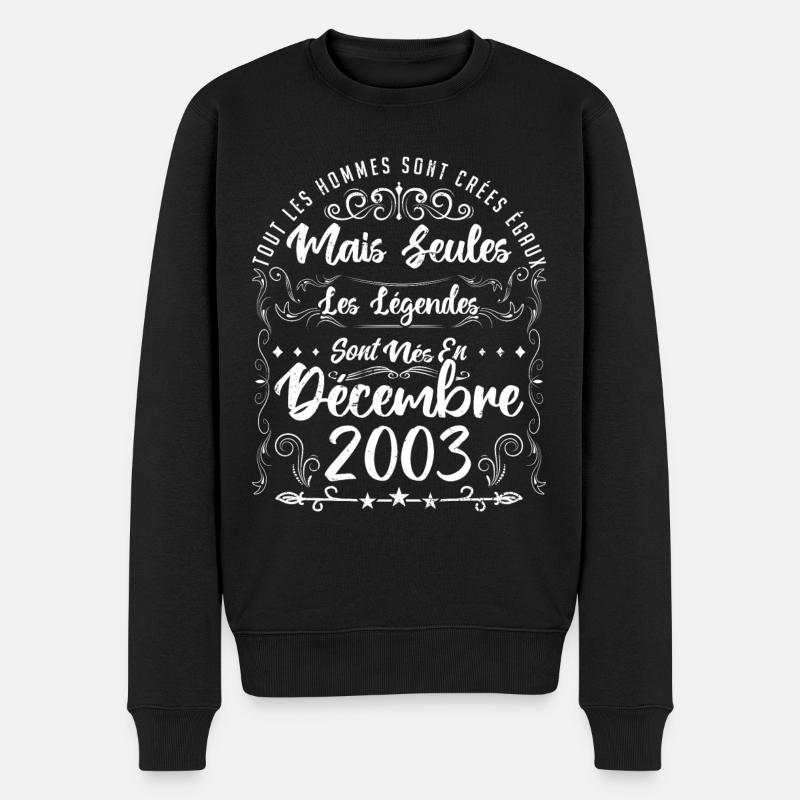 décembre 2003 - Pull Premium bio Homme - noir