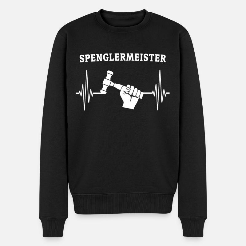 Spengler Beruf Bauspengler - Männer Premium Bio Pullover - Schwarz