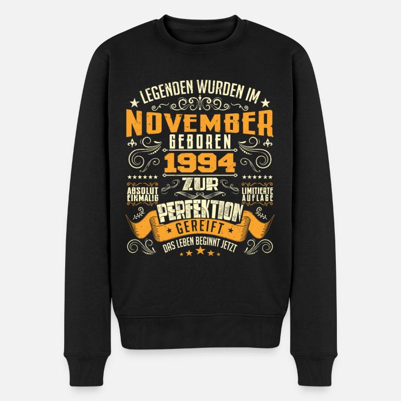 Im November 1994 geboren - Pull Premium bio Homme - noir