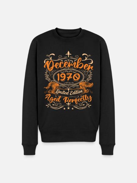 December 1970 | Limited Edition - Men's Premium Organic Jumper - black