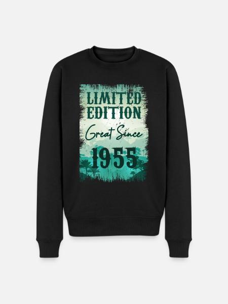 Einzigartig seit 1955 - Männer Premium Bio Pullover - Schwarz