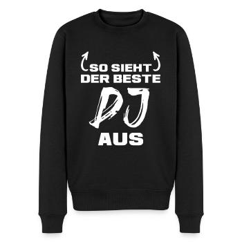 Musik Liebhaber Discjockey Bester DJ Geschenk - Männer Premium Bio Pullover - Schwarz - Vorne - Nico (187cm)