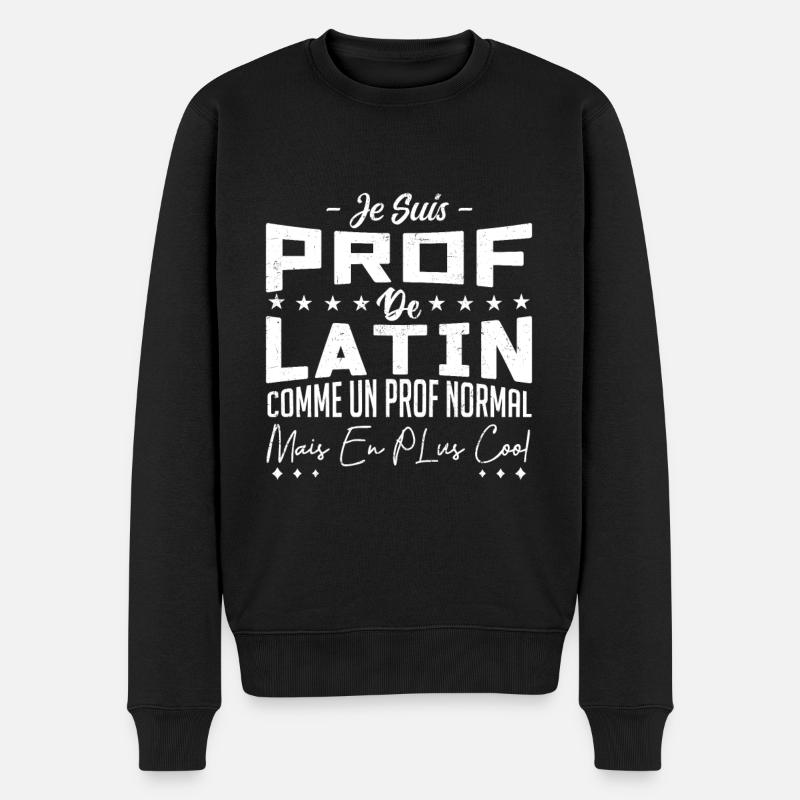Pas parfaite mais je suis prof de latin - Pull Premium bio Homme - noir