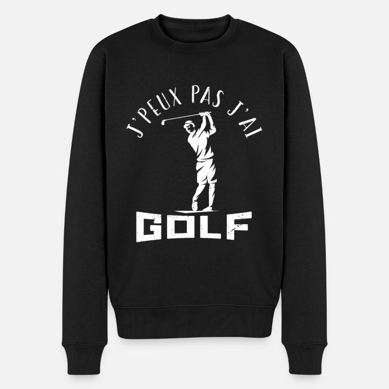 J'PEUX PAS J AI GOLF - Pull Premium bio Homme - noir