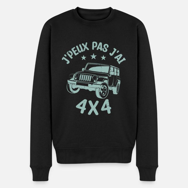 Je peux pas j'ai 4x4 - Pull Premium bio Homme - noir