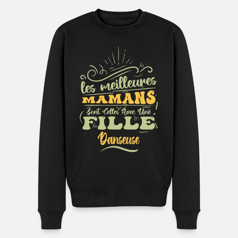 Meilleure Maman Avec Fille Danseuse - Pull Premium bio Homme - noir