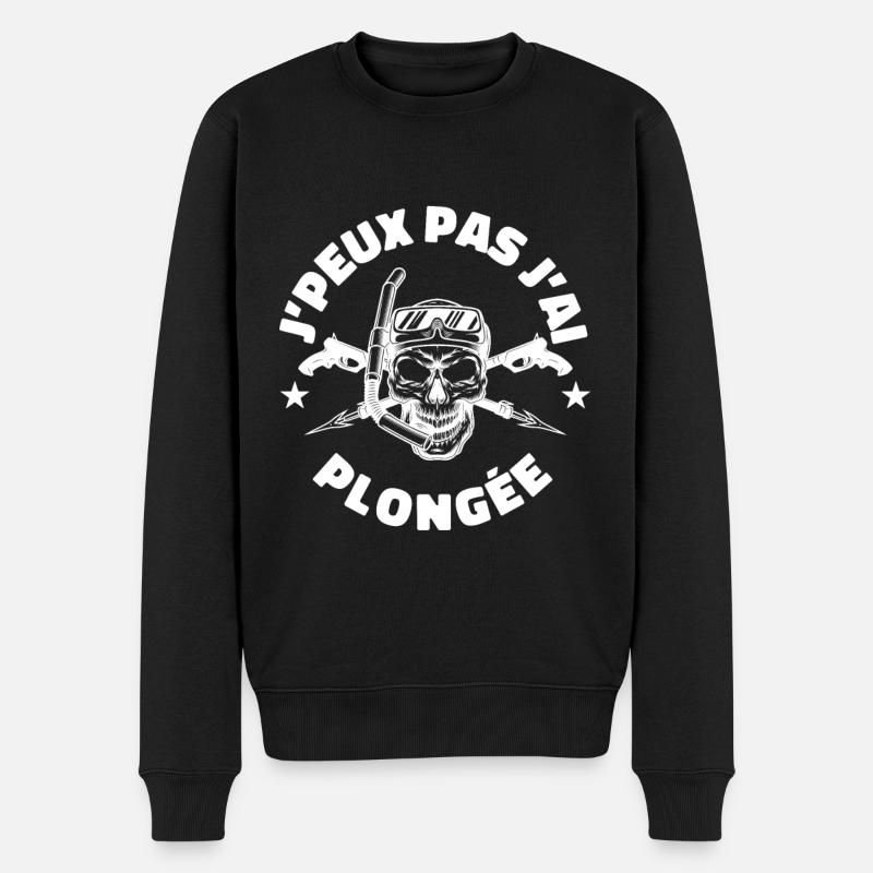 JE PEUX PAS J'AI PLONGÉE - Pull Premium bio Homme - noir