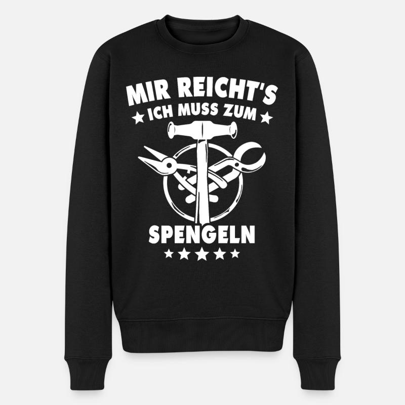 Spengler Bauspengler Karrosseriespengler - Männer Premium Bio Pullover - Schwarz
