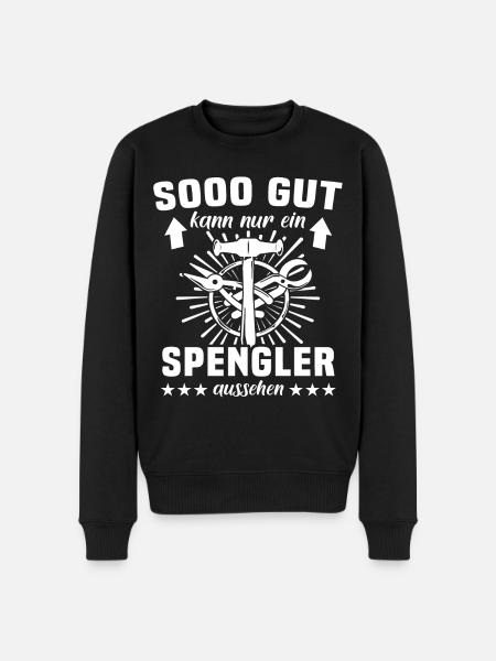 Spengler Beruf Karosseriespengler Sprüche - Männer Premium Bio Pullover - Schwarz