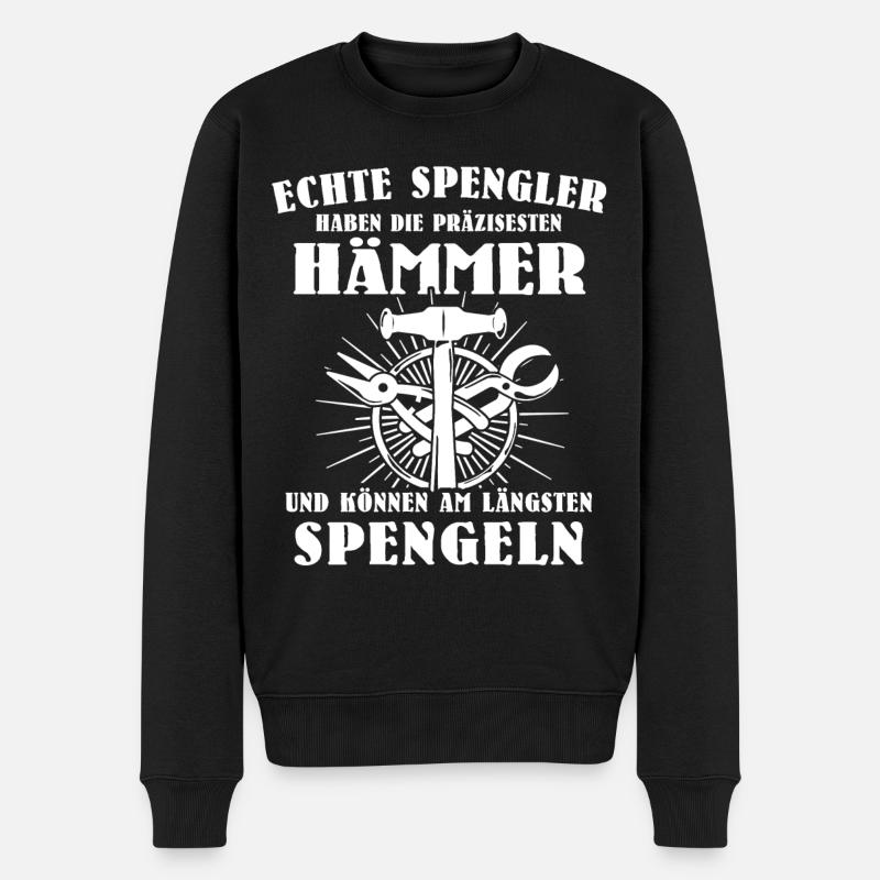 Spengler Spengeln Karosseriespengler - Männer Premium Bio Pullover - Schwarz