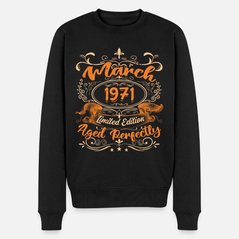 March 1971 | Aged Perfectly - Pull Premium bio Homme - noir