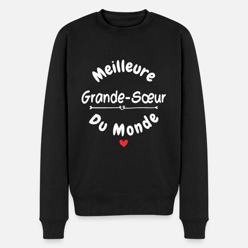Meilleure grande sœur - Pull Premium bio Homme - noir