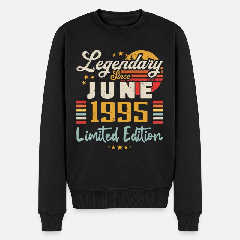 légendes sont nées en juin 1995 | éditions limitée - Pull Premium bio Homme - noir