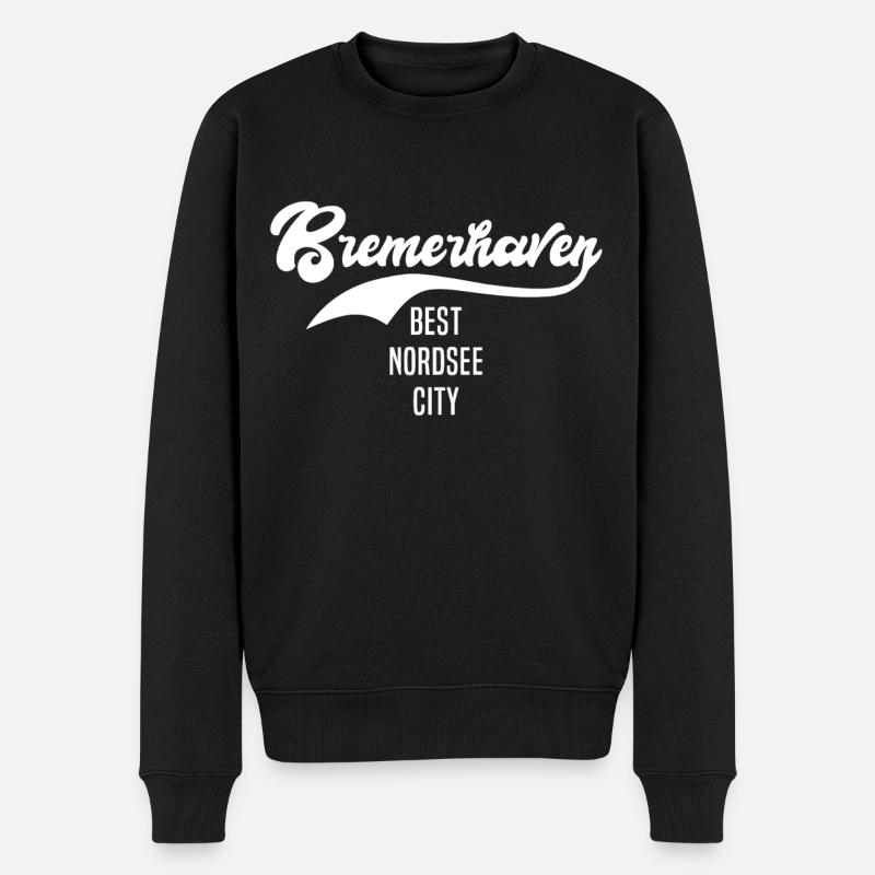 Bremerhaven Motiv Bremerhavener - Männer Premium Bio Pullover - Schwarz