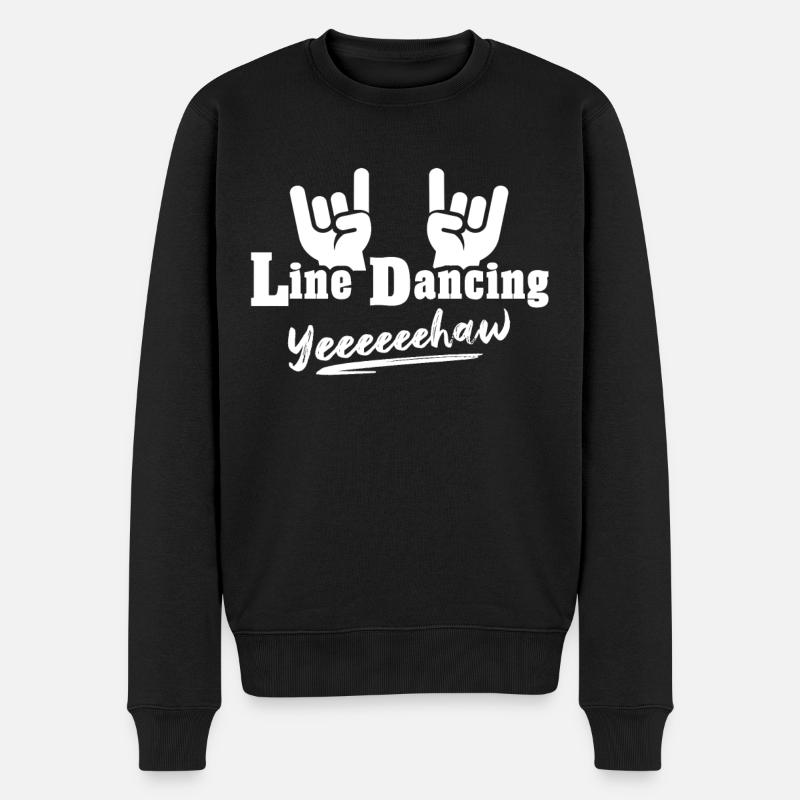 Line Dancing Line Dance - Men's Premium Organic Jumper - black