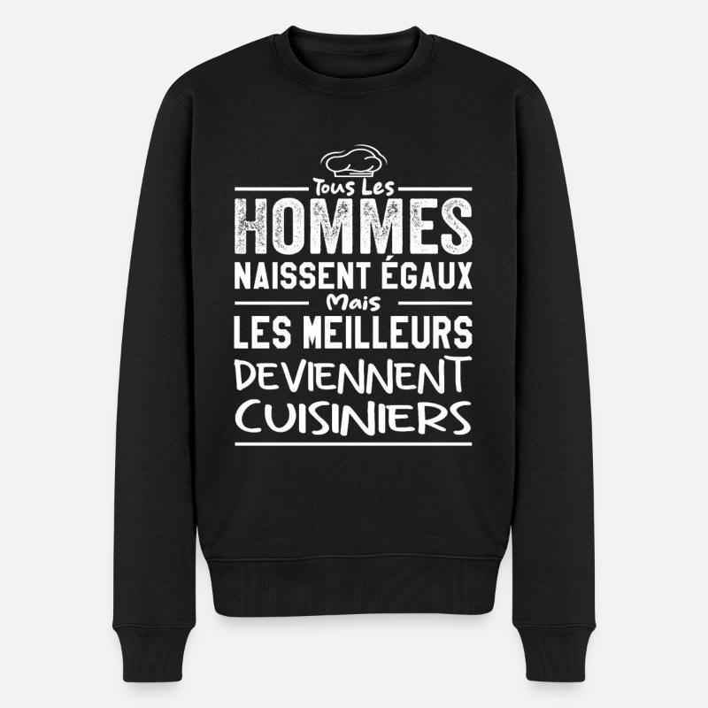 Les meilleurs deviennent cuisiniers - Pull Premium bio Homme - noir